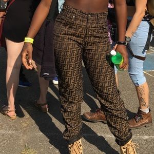 Authentic Vintage Fendi Monogram Jeans
